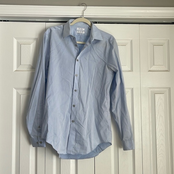 Calvin Klein Slim Fit Light Blue button down - Picture 1 of 5